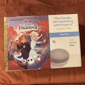 NEW Google HOME Smart Speaker Frozen II 2 Edition BOOK & speaker set Read to Me